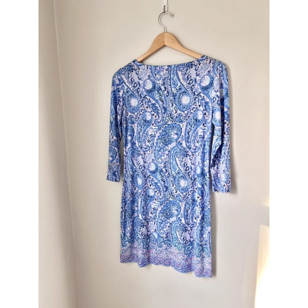 Lilly Pulitzer Sophie Sun Dress Beach Vacation UPF50+ Floral Paisley Women Sz M - Picture 5 of 8